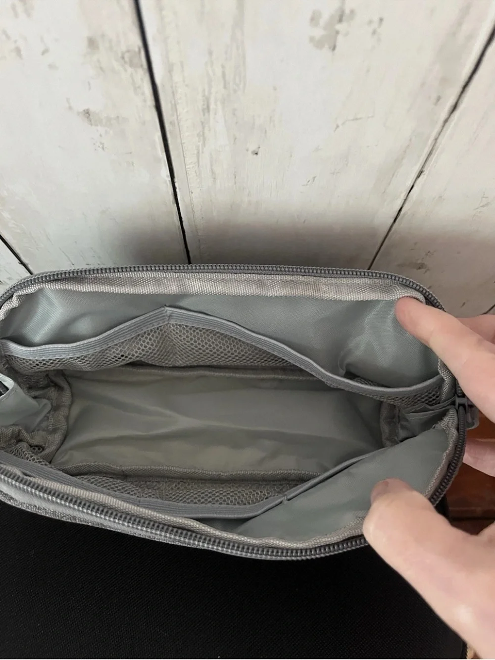 Gray Two-Tone Pencil Case